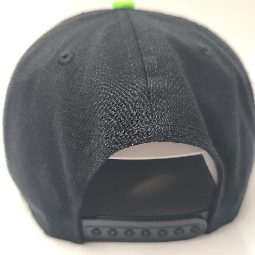 Teenage Mutant Ninja Turtles Hat Snapback Nickelodeon Black Green TMNT Logo Men